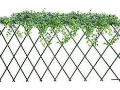 ProGarden trädgårdsspaljé för klätterväxter grön hopfällbar 180x90 cm
