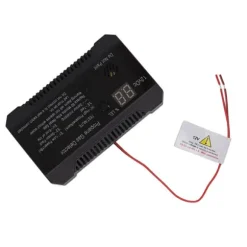 Propangasdetektor för husbil med högt 85dB larmljud - UL-certifierad sensor (svart)