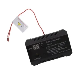 Propangasdetektor för husbil med högt 85dB larmljud - UL-certifierad sensor (svart)