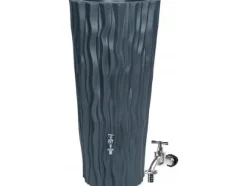 Prosperplast förvaringskärl för regnvatten ALANA FLOWER 160L ANTRACITE