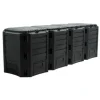 PROSPERPLAST kompostbehållare Svart 1600L 261 x 83 x 72cm