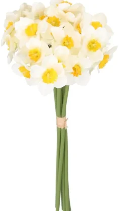 PÅSKLILJEBUKETT PÅSKLILJEBLOMMOR 41 CM MED 6 GRENAR