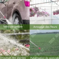 Pulvérisator - TD® - 50-250cm - Rostfritt stål - Teleskopisk ramp - Trädgårdsarbete