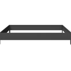 Rabattkant upphöjd svart 100x100x18,5 cm stål