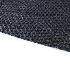 RAMROXX Solvärmd pooltäcke, 366 cm runt, UV-stabiliserad PE, Svart/Blå, 115µm