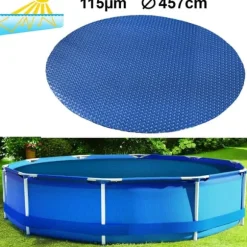 RAMROXX uppvärmd poolskydd - 366 cm - poolvärme 115 µm