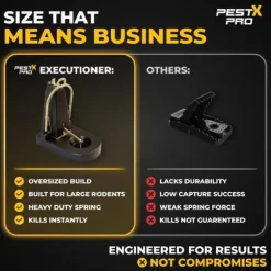 Rat Trap Snap Kill Instant Heavy Duty Rodent Catcher Indoor Outdoor Reusable