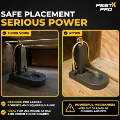 Rat Trap Snap Kill Instant Heavy Duty Rodent Catcher Indoor Outdoor Reusable