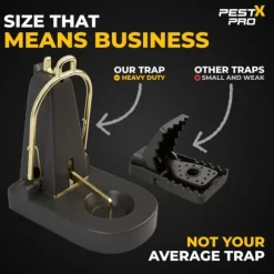 Rat Trap Snap Kill Instant Heavy Duty Rodent Catcher Indoor Outdoor Reusable