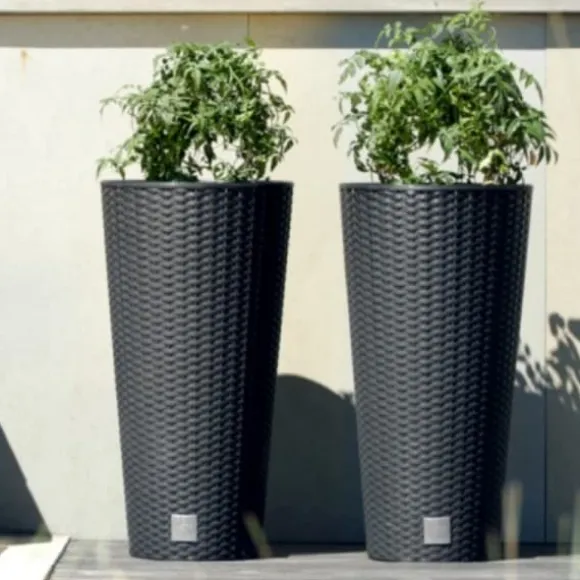 RATO DRTUS250 Hög blomkruka med insats | Vit