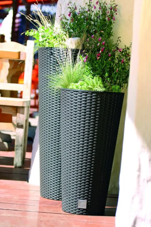 RATO DRTUS250 Hög blomkruka med insats | Vit