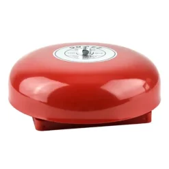 Röd 24V metall rund larmklocka för säkerhets- och brandlarm