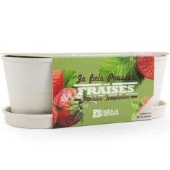 Rädisa och Nasturtium - Jordgubbsbambuplanterare