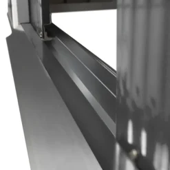 Redskapsbod med snedtak 213x130x173cm - grå/vit