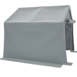 Redskapsbod och cykelskjul 244x241x217 cm trädgårdsförråd lagertält verktygsskjul mörkgrå