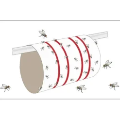 Redtop Fliegenbogen 31091 Flugfälla Limfilm, Lockmedel (L x B) 600 mm x 345 mm Gul 6 st