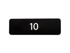 Registreringsskylt med 1 nummer per skylt