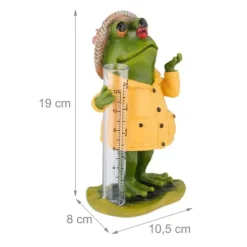 Regnmätare, groddesign, 21,5x10,5x11 cm, flerfärgad