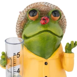 Regnmätare, groddesign, 21,5x10,5x11 cm, flerfärgad