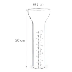 Regnmätare, 70x12,5x7 cm, Brons