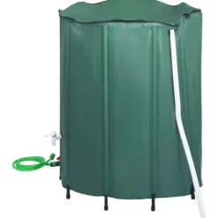 Regntunna hopfällbar med kran 1000 L