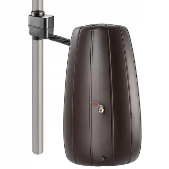 Regnvattenbehållare, 200L kapacitet, hållbar plast, höjd 90 cm, diameter 55 cm, praktisk kran