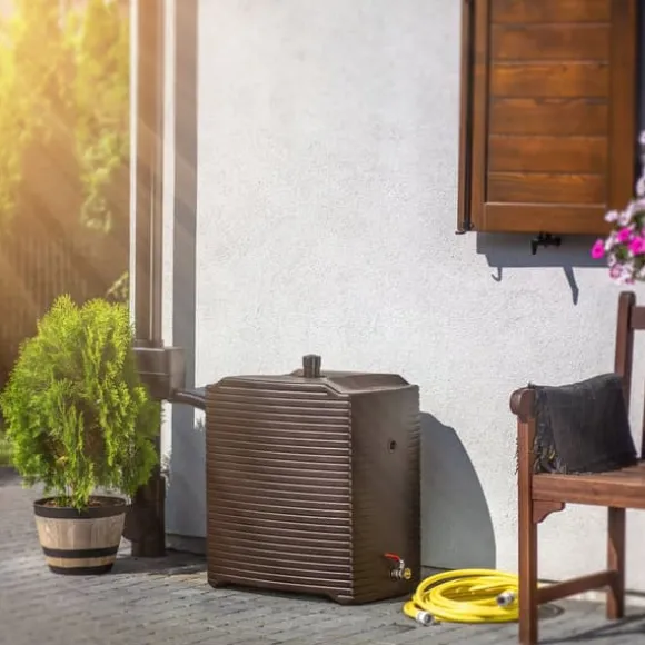 Regnvattenbehållare, 125L kapacitet, modulär design, väderbeständig, enkel installation, stiliga färger