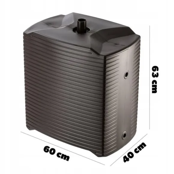 Regnvattenbehållare, 125L kapacitet, modulär design, väderbeständig, enkel installation, stiliga färger