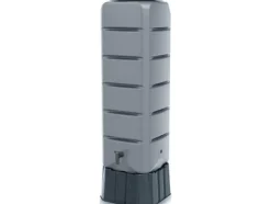 REGNVATTENBEHÅLLARE SET TENSO 120L - SLÄT GRÅ