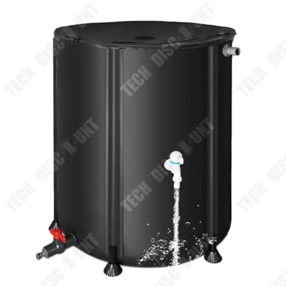 Regnvattenlagringstank - TECH DISCOUNT - 200L - PVC tre lager - Färdbar - Multifunktionell