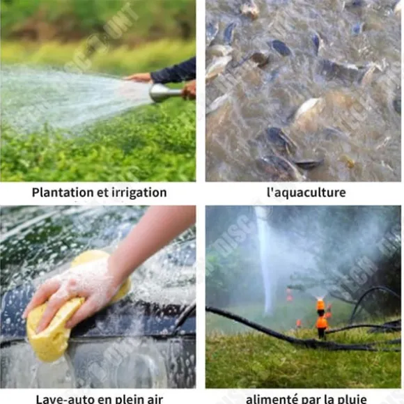 Regnvattenlagringstank - TECH DISCOUNT - 200L - PVC tre lager - Färdbar - Multifunktionell