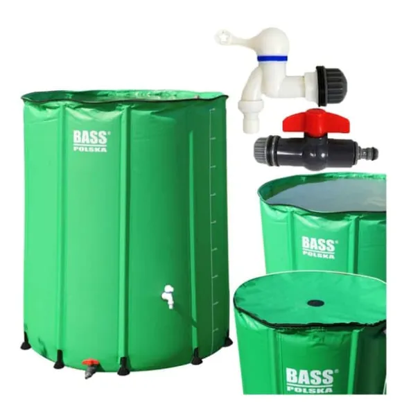 Regnvattentunna 1000 l, grön