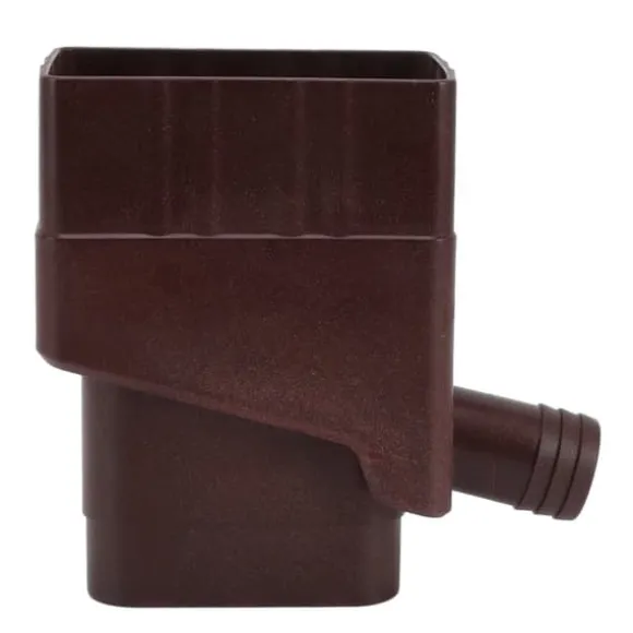 Regnvattenuppsamlingssystem UV-resistent stuprörsavledningskit - mörkbrun