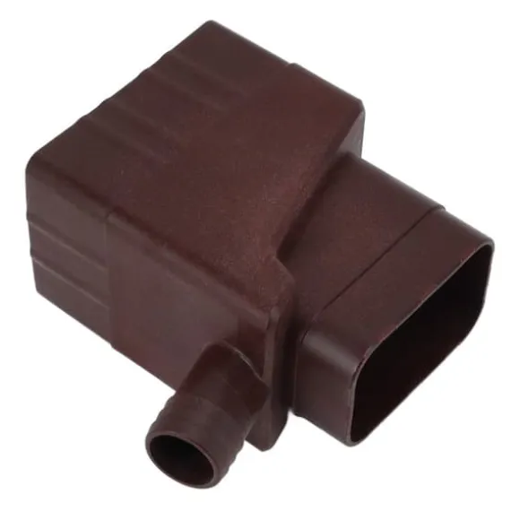 Regnvattenuppsamlingssystem UV-resistent stuprörsavledningskit - mörkbrun