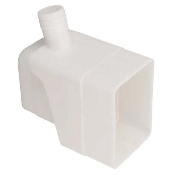 Regnvattenuppsamlingssystem Professionellt UV-resistent stuprörsavledare för utomhusträdgård gräsmatta Vit