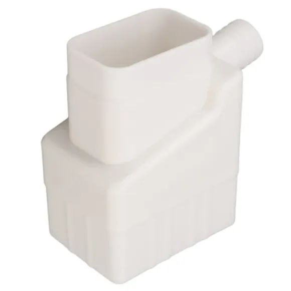 Regnvattenuppsamlingssystem Professionellt UV-resistent stuprörsavledare för utomhusträdgård gräsmatta Vit