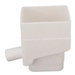 Regnvattenuppsamlingssystem Professionellt UV-resistent stuprörsavledare för utomhusträdgård gräsmatta Vit