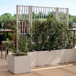 Rektangulär Ethica blomlåda 80 cm med kritspaljé