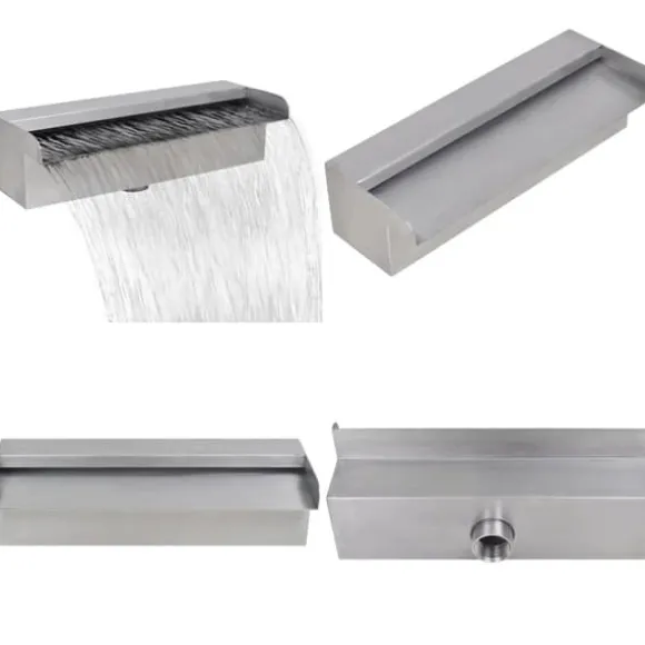 Rektangulärt Vattenfall Poolfontän i rostfritt stål 30 cm - Poolfontän - Poolfontäner - Home & Living