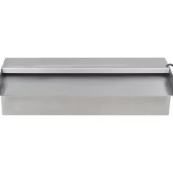 Rektangulärt Vattenfall Poolfontän med LEDs i rostfritt stål 30 cm - Fontäner