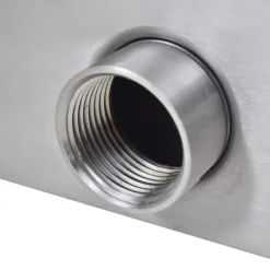 Rektangulärt Vattenfall Poolfontän med LEDs i rostfritt stål 30 cm - Fontäner