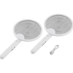 Renkforce RF-EFS-100 RF-6730842 Flugsmälla Strömgitter, UV-ljus (B x H x D) 430 x 230 x 46 mm Vit 2 st