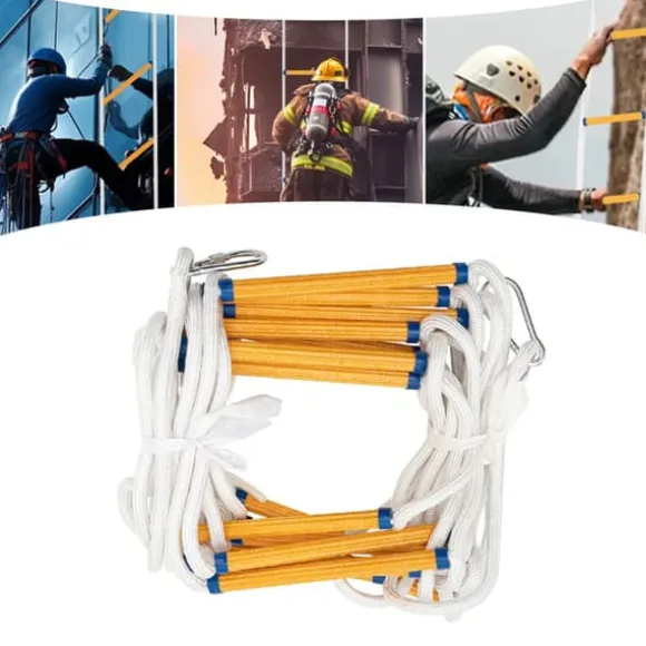 Replstege - Brand- och Räddningsstege - 12 m Längd - 200 kg Maxbelastning - För Utrymning och Byggarbetsplats