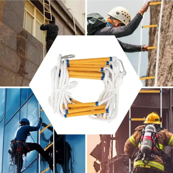 Replstege - Brand- och Räddningsstege - 12 m Längd - 200 kg Maxbelastning - För Utrymning och Byggarbetsplats