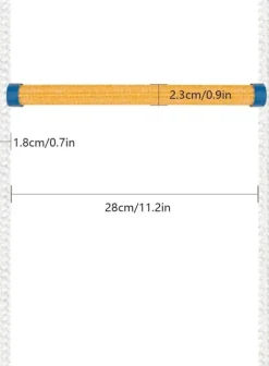 Repstege - Brand-/Räddningsstege - 12 m Längd - För Brandutrymning - Säkerhetskarbin - Brandsäker - Bärbar - Förlängningsbar