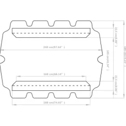 Reservtak för hammock antracit 188/168x145/110cm - Tak - Hammock Tak - Home & Living