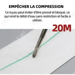 Retursslang - TD - 32mm - PVC - Längd 20m - UV-beständig