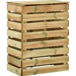 Ribbad trädgårdskompost 4 st 80x50x100 cm impregnerad furu