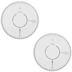 Rökdetektor - Angeleye - Paket med 2 - Livslängd 10 år - Optisk teknik - Sleep Easy-funktion