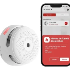 Rökdetektor - X-Sense - XS01-WX - Utbytbart batteri - Wi-Fi 2,4 GHz - Fotoelektrisk